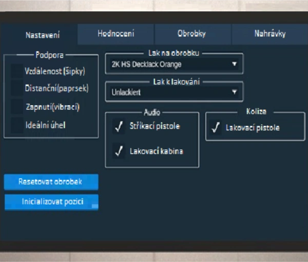 Monitor volného tréninku